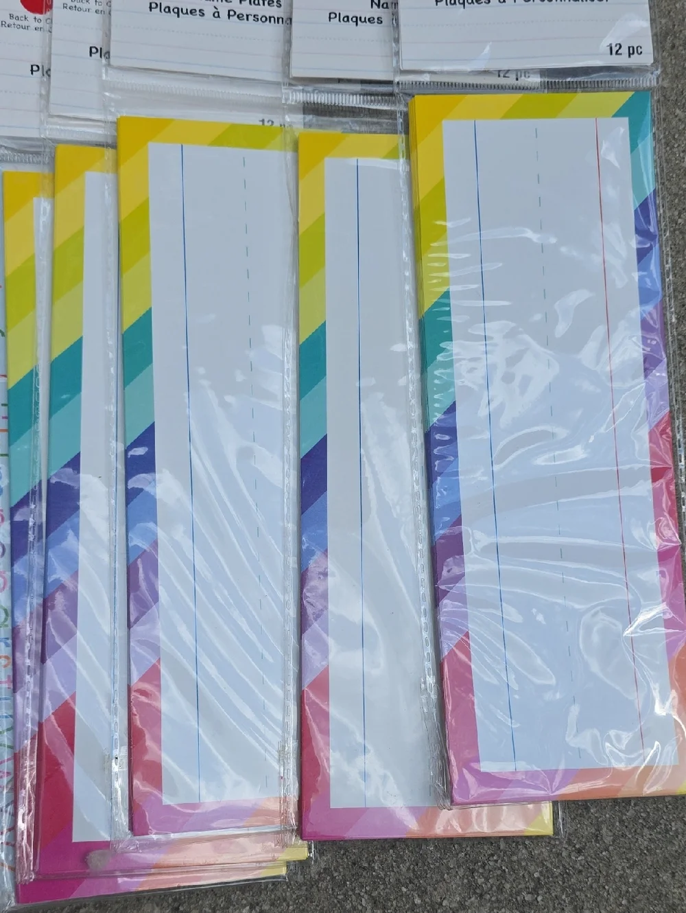 Classroom Name Plates & Borders - Multicolor - (No Brand) ASSORTED 19 PACKAGES